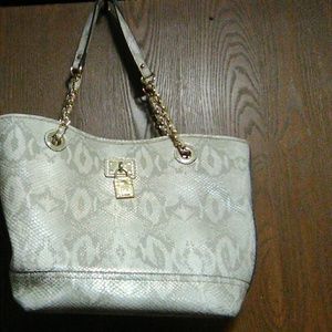 Anne Klein Alligator Skin Printed Purse